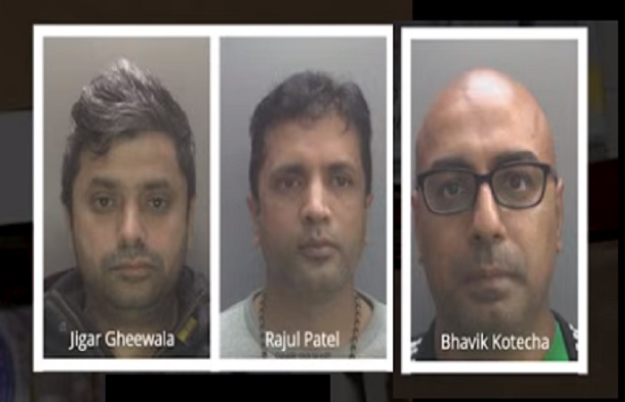 હવાલા કૌભાંડ: સુરતનાં જિગર ઘીવાલા, ભાવિક કોટેચા અને રાજુલ પટેલને 11 વર્ષની સજા ફટકારતી લંડનની કોર્ટ